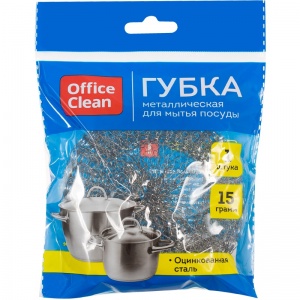 Мочалка металлическая OfficeClean (90x30мм) 1шт. (248558/Н)