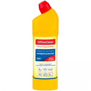 Средство для сантехники OfficeClean SuperCleaner, гель универсальный, 1л (230205/П), 15шт.