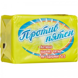 Мыло кусковое хозяйственное 72% НМЖК "Против пятен", 200г, 1шт.