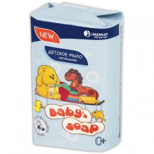 Мыло кусковое туалетное детское Baby's Soap "Натуральное", 90г, 1шт. (80362)