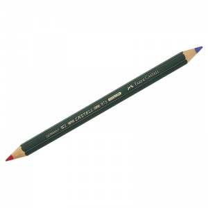 Карандаш двухцветный Faber-Castell "Castell" (красно-синий, утолщенный) (117500), 864шт.