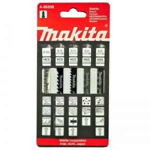 Пилка для лобзика Makita A-86898, универсальные, 5шт. (A-86898)