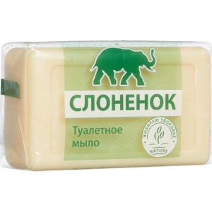 Мыло кусковое туалетное Аист "Слоненок", 90г, отдушка нейтральная, 1шт. (4304020011)